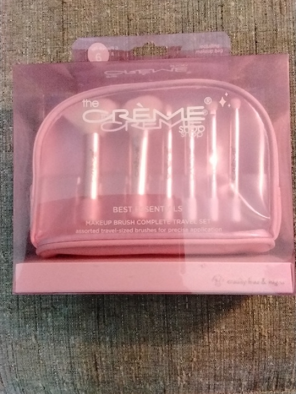 Pink Travel Makeup Brush Set